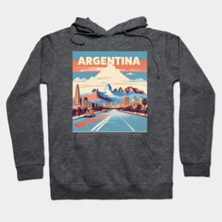 Vintage Travel Argentina Design Hoodie